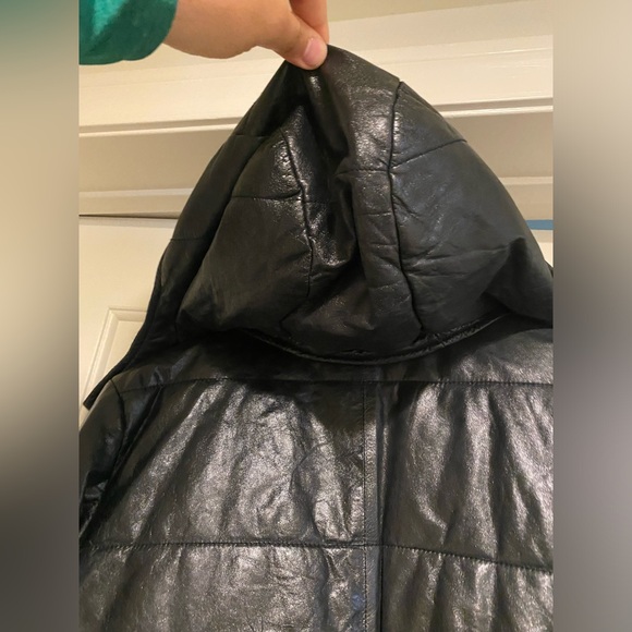 Giorgio Brato Leather Jacket with Hood - Picture 5 of 10